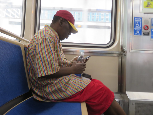 Colorful on the Blue Line