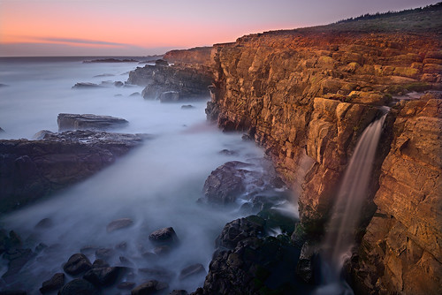 ocean california longexposure light sunset seascape color landscape waterfall twilight nikon waves explore sonomacoast explored rockycliffs phillipsgulch