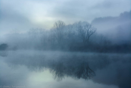 Sunrise and fog | by clare j kaczmarek