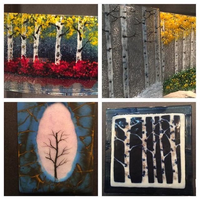 #accbaltimore #accbaltimore2016 #amandataylorglass - Trees....trees and more trees at booth# 3408