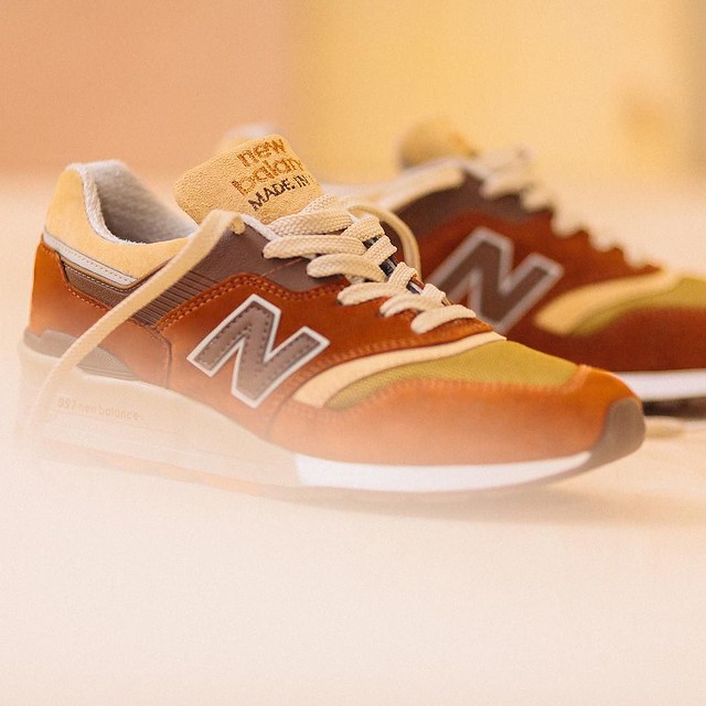 Inspired by 'Grandpa's tastiest candy', the New Balance for J.Crew 997 Butterscotch limited edition #OnApe #ApeLife #JCrew #NewBalance #Footwear #Trainers #Sneakers