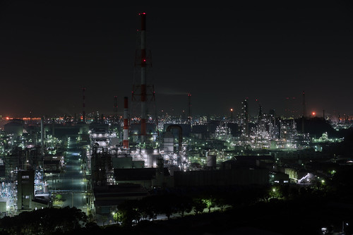 winter industrial jp 日本 nightview hdr kurashiki 岡山県 倉敷市