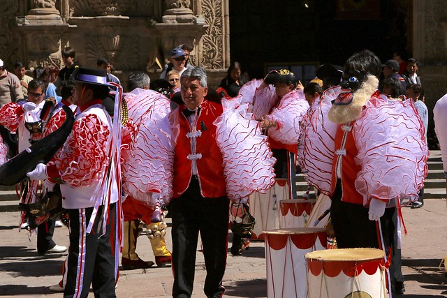 Morenada Street Dancers Basilica San Francisco La Paz Bolivia South America
