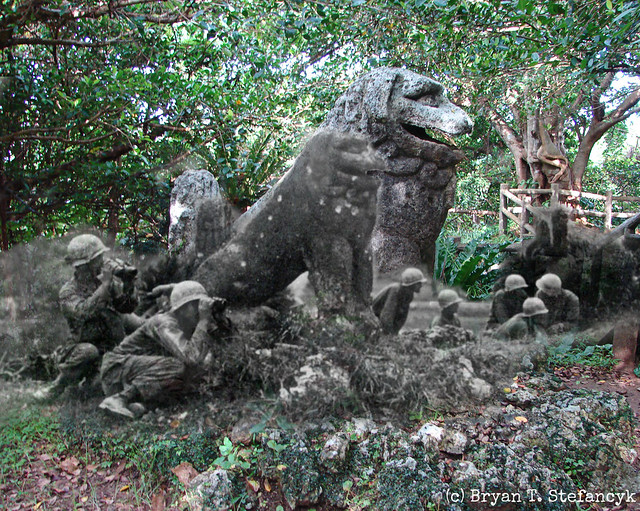 Tomori Stone Lion, Yaese, Okinawa, 'Then & Now'