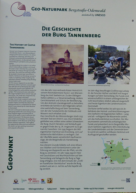 2016 Germany // Burgensteig Bergstraße // Burg Tannenberg