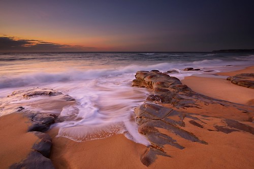ocean seascape sunrise rocks waves australia newsouthwales aus merewether barbeach watermovement nikon1635mmf4 nikond750