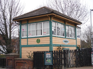 Signal Box at Uckfield station SWC Walk 262 Uckfield to Buxted