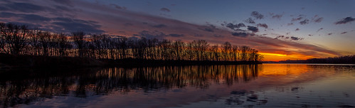 sunset lake reflection water evening march pond michigan ottawa archives westmichigan 2015 ottawacounty thebendarea kevinpovenz ottawacountyparks
