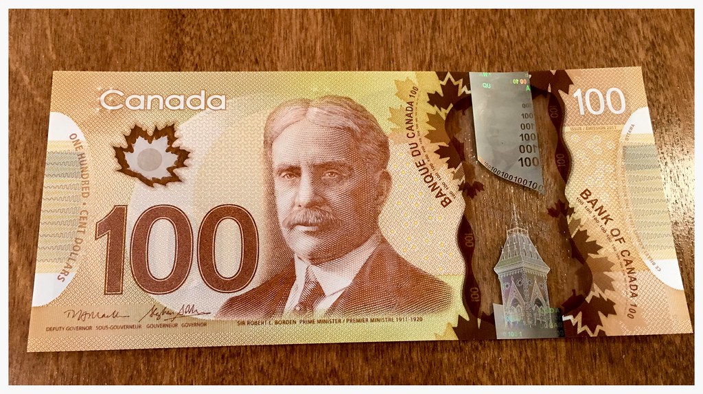 new canadian 100 dollar bill