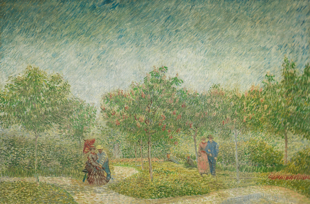 Vincent van Gogh - Garden with Courting Couples - Square S… | Flickr