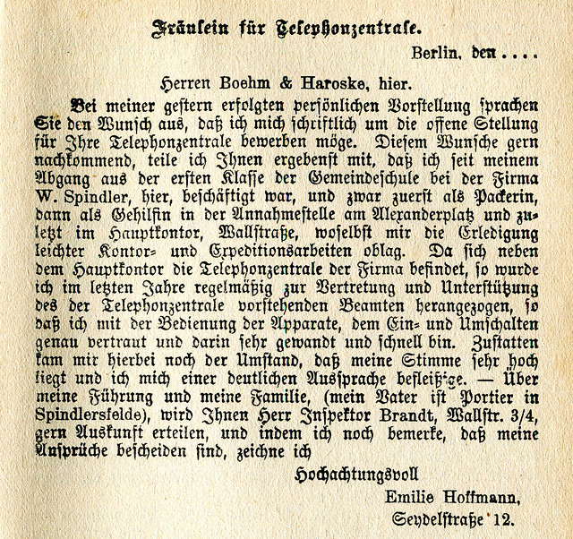 Text 8 aus dem  Briefsteller von 1922