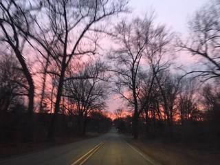 Sunset on the way home