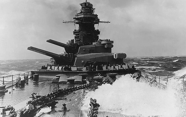 French battleship Richelieu  transition  the Indian Ocean 1944.