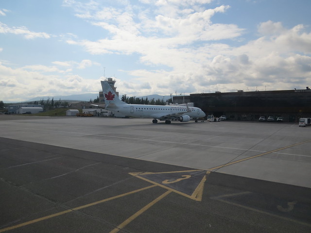 Air Canada Embraer 190 now ready for pushback in Whitehorse (YXY)