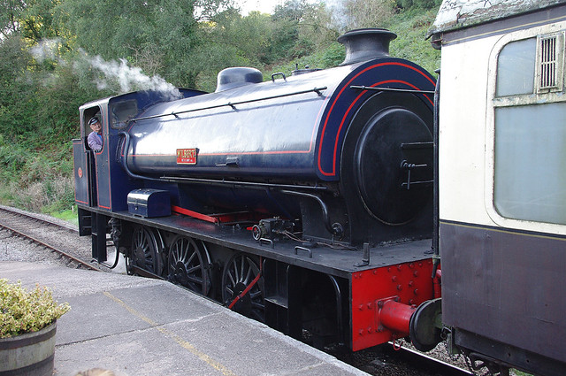 RD12568.  0-6-0ST WILBERT at Norchard on the Dean Forest Railway.