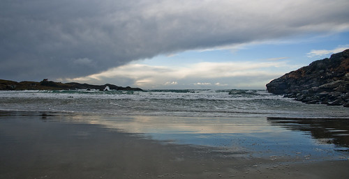 ocean sea sky panorama cloud seascape reflection beach norway norge nikon waves blu symmetry northsea rogaland vigdel d700 jærstrendene