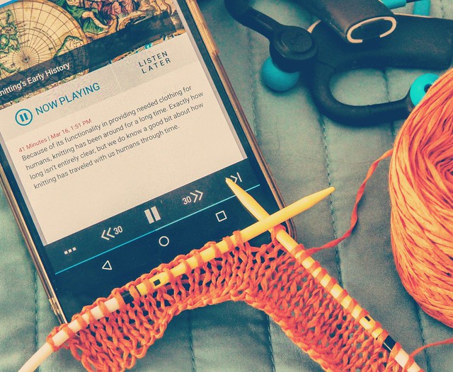 Podcasts to listing to while knitting and crocheting