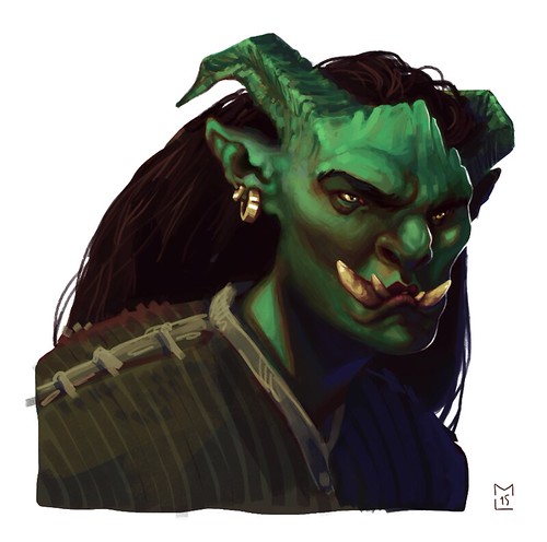 Orcess | A painted bust of an Orcess. An experiment in chara… | Flickr