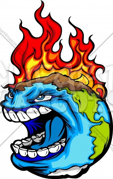 Burning Earth Cartoon Vector Illustration | Cartoon Vector I… | Flickr