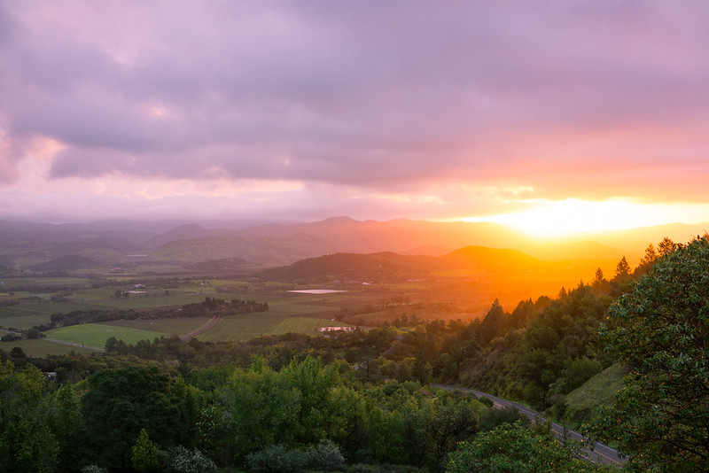 Sunrise over Napa