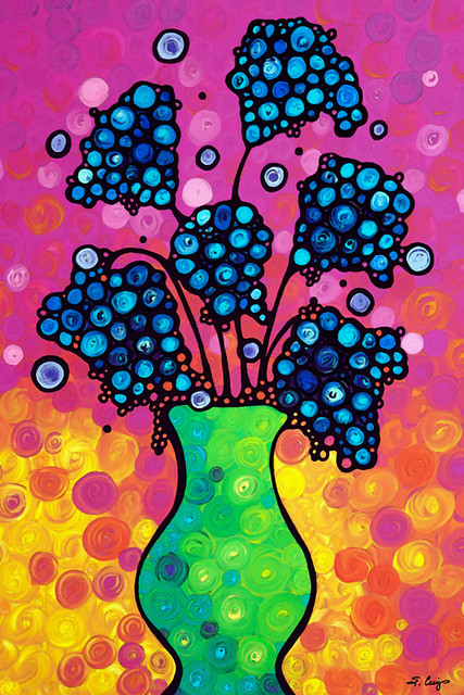 Colorful Flower Bouquet by Sharon Cummings