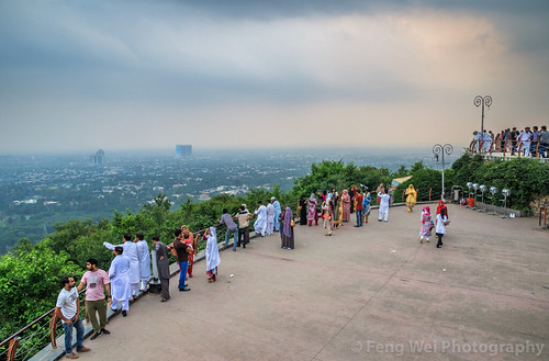 travel pakistan horizontal outdoors asia dusk muslim landmark pk islamabad damanekoh colorimage islamicculture highangleview indiansubcontinent islamabadcapitalterritory
