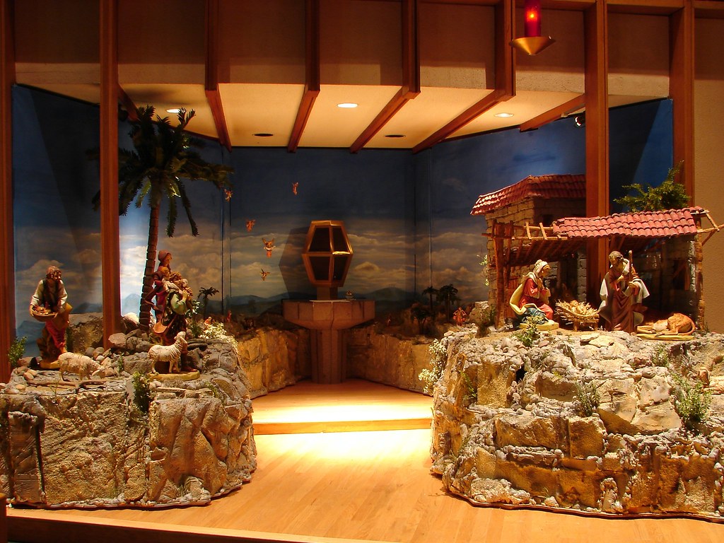 Nativity at St. Jude | The area around the tabernacle is tra… | Flickr