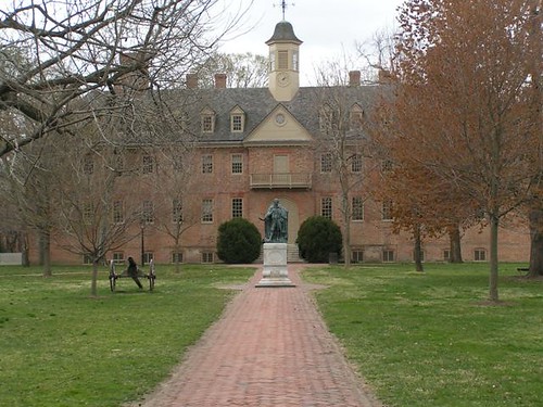 The main hall of William and Mary