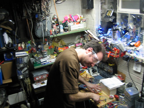 john in his basement workshop | by ericcook
