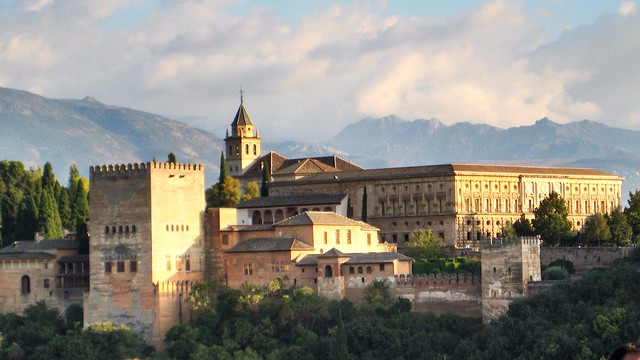 Granada - l'Alhambra e il palazzo di Carlo V