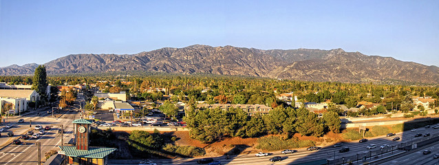 Pasadena city.  Host to the annual Rose Bowl football game and Tournament of Roses Parade.