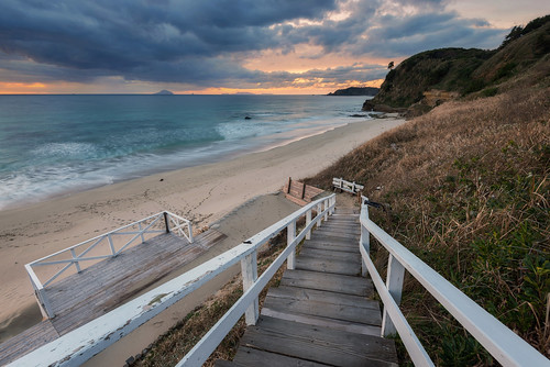 ocean travel beach water japan clouds stairs sunrise hotel nikon waves pacific steps prince walkway leslie taylor 旅行 shizuoka 海 izu 1635 privatebeach 太平洋 伊豆 d610 下田 静岡県 ニコン テイラー レスリー lestaylorphoto