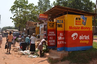 MTN and Airtel Money mobile money agent on the edge of Kampala, Uganda | by wrcomms
