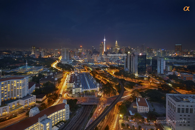 Blue Hour Sunset in Kuala Lumpur