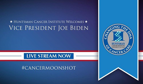 We're proud to welcome @VP Joe Biden to campus today. The live stream of his @huntsmancancerinstitute visit can be seen at the LINK in our bio. ???????? #CancerMoonshot #UofU #universityofutah #Utah #huntsmancancerinstitute #cancerresearch #SLC