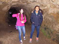 Girls Exploring Del Toro Caves