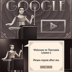 Today's Google Doodle - which commemorates electronic music pioneer Clara Rockmore's 105th birthday - was designed by a @dukeengineering alumnus! Google engineer Will Knowles '15 says he and the Doodle team tried to create a "smooth sliding between freque