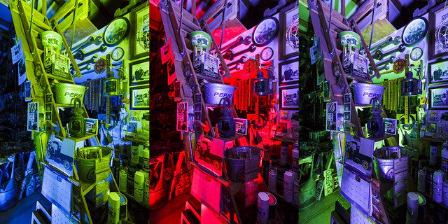 RGB Tool Shed Triptych