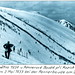 Májový závod na svazích Kozích hřbetů poblíž Rennerovy boudy v roce 1937 se konal 2. května , foto: Reprofoto: Veselý výlet č. 13, zima 1999