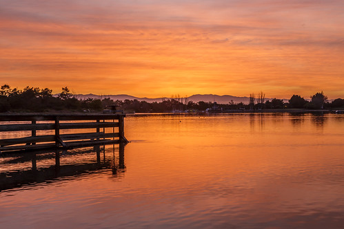 lake sunrise flickr shorelinelake paloalto california unitedstates us
