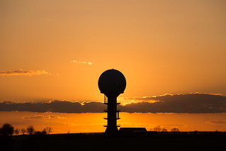 Claxby Radar at Sunset