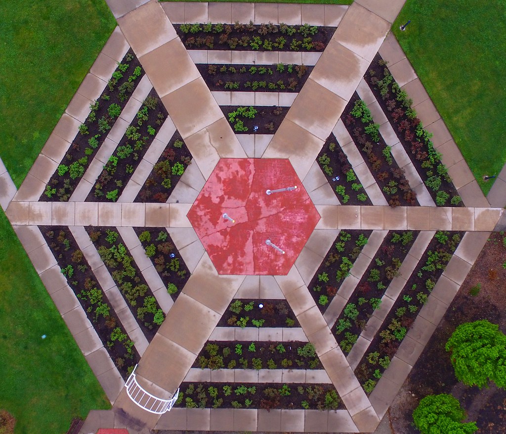 Rose Garden Ogden Botanical Gardens An Aerial Image Of Th Flickr