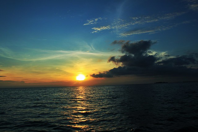 lovely sunset of Karimunjawa Island