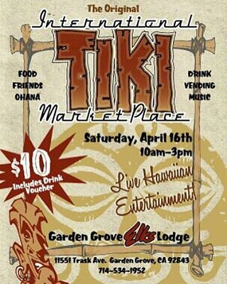 This Saturday April 16 International Tiki Marketplace At Flickr