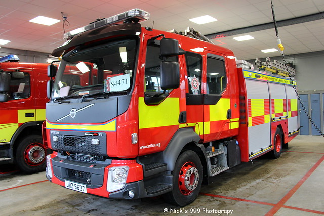 Northern Ireland Fire & Rescue Service / S4471 / JRZ 9637 / Volvo FLL / Rescue Pump
