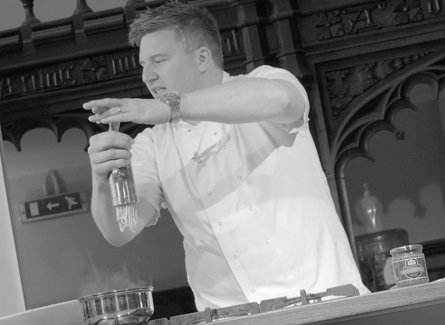 Chef Peter Sidwell at the Great British Food Festival Stonyhurst college  2016
