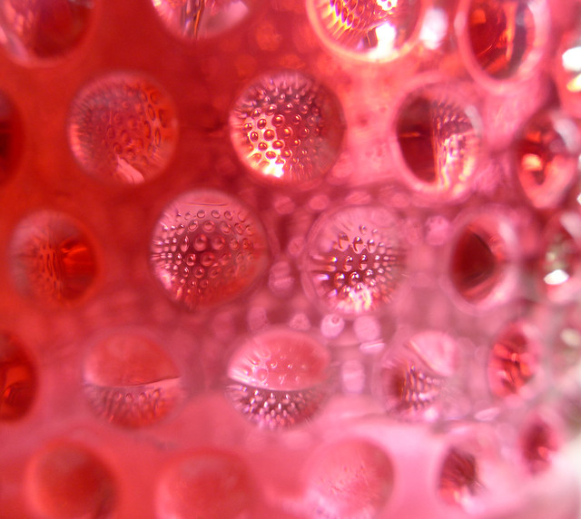 Pink hobnail refractions