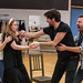 Kirsty MacLaren, Meghan Tyler, Phil Cairns, Richard Conlon and Mark McDonnell in rehearsals for The Crucible, Lyceum Theatre
