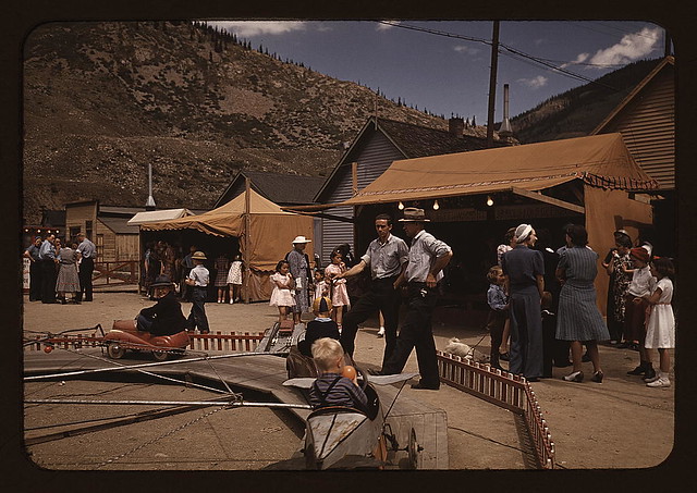 Fairgoers, Delta County Fair, Colorado, 1940