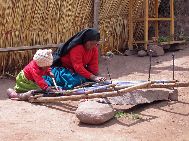 Weaving, Taqile, Lake Titicaca